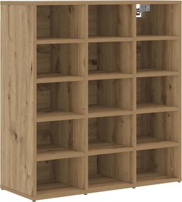 vidaXL Cipőszekrény Artisan tölgy 77,5 x 30 x 83,5 cm Faanyag