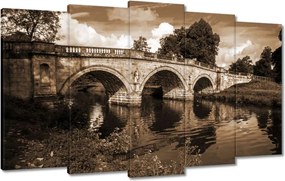 Képek 100x60 Híd a folyón szépia