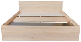 Pietro II NEW Kétszemélyes 160x200 bútor szett Adormo 15 cm matraccal és 2 éjjeliszekrénnyel – sonoma N