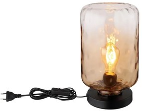 Globo 16046TA - Asztali lámpa DARINA 1xE27/60W/230V barna