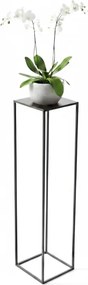 Virágtartó Állvány Loft Fém Álló Polc Virágtartó Állvány Fekete 100CM