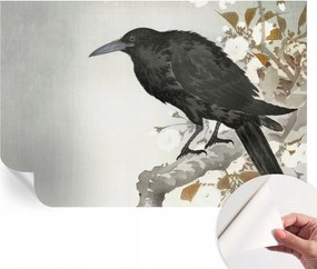 Design fali fotótapéta öntapadós holló virágokkal 104x70 cm