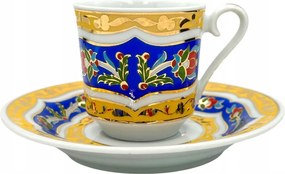 Polrcelana török eszpresszó kávéscsésze csészealjjal 60 ml