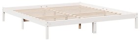 fehér tömör fenyő extra hosszú ágykeret matrac nélkül 180x210cm