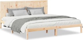 vidaXL tömör fa extra hosszú ágykeret matrac nélkül 200 x 220 cm