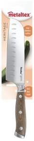 Rozsdamentes acél santoku kés Heritage – Metaltex