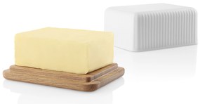 Nordic kitchen porcelán vajtartó, tölgyfa fedővel, Legio Nova - Eva Solo