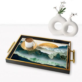 Üveg tálca, 38×24 cm – TPA9870