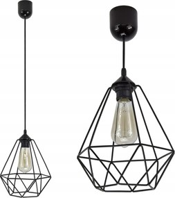Loft Stílusú Függesztett Mennyezeti Lámpa E27 Vezetékkel