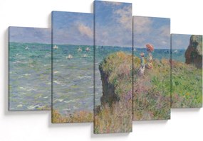 Kép - Claude Monet, Cliff Walk at Pourville, reprodukciók (150x105 cm)