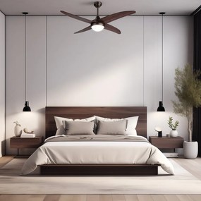 Sötét natúr színű LED mennyezeti lámpa ø 13 cm Regal – SULION