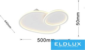 UNIVERSO mennyezeti lámpa 45w 3600lm CCT 500×440×50mm IP20 fehér