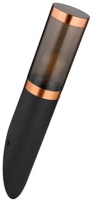 Globo 3157BC - Kültéri fali lámpa BOSTON 1xE27/23W/230V IP44 fekete/réz