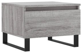 2 db szürke sonoma szerelt fa dohányzóasztal 50 x 46 x 35 cm