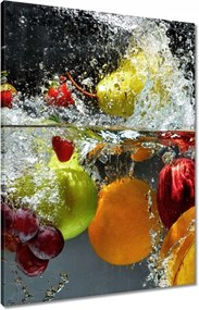 Vászonkép 60x80 Gyümölcsök a vízbe esve