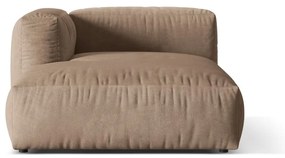 Világosbarna bársony kanapé modul (bal oldali) Martina – Micadoni