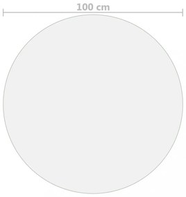 átlátszó PVC védőabrosz Ø 100 cm 1,6 mm