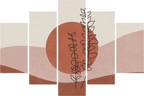 Kép - Boho levelek N⁰1 (150x105 cm)