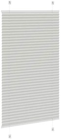 pliszírozott redőny világosszürke 70x150 cm szövetszélesség