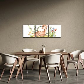 Kép - Kis őzike (órával) (90x30 cm)