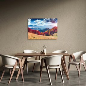 Egy kép egy színes őszi tájról (üvegen) (70x50 cm)