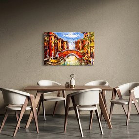 Kép - Olajfestmény a városról III. (90x60 cm)