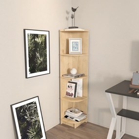 Liva könyvespolc, tölgy, 28 cm