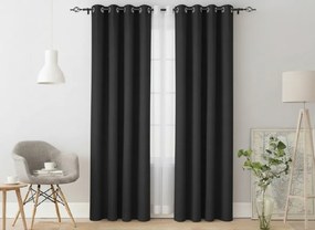2x OXFORD fekete függöny 140x250 cm