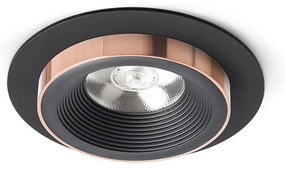 RENDL SHARM R I zápustná černá/černá měď 230V LED 10W 24° 3000K