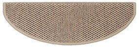15 db szizál hatású homokszínű öntapadó lépcsőszőnyeg 65x21x4cm