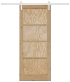 Csúszó Ajtó Természetes és fehér 83 x 202 cm
