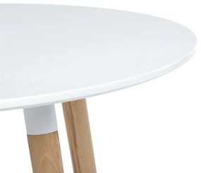 Étkezőasztal 90×90 cm, MDF, Fehér. DT-306 WT