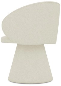Krémszínű kárpitozott étkezőfotel Uala – Makamii