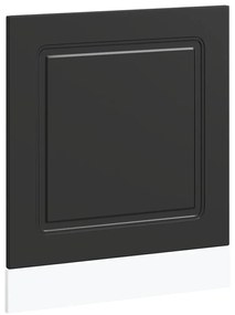 vidaXL mosogatógép panel Kalmar fekete 60x1,5x67 cm gépesített fa