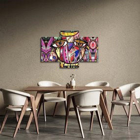 Kép - utca, művészet - bagoly (90x60 cm)