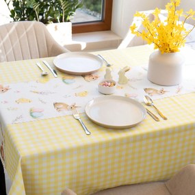 Goldea húsvéti teflonos asztali futó - vidám húsvét 35x180 cm