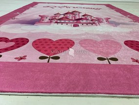 Princess kastély mintás gyerekszőnyeg 70x140 cm