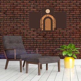 Kép - Narancssárga ívek N⁰3 (90x60 cm)