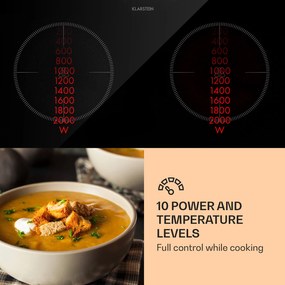 MisterCook Duo, infravörös főzőlap, 3000 W, 90-650 ° C, kikapcsolás időzítő, ezüst