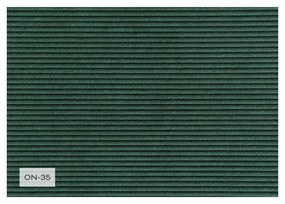 Zöld kordbársony kinyitható sarokkanapé (variálható) Lazy Lukka – Miuform