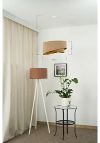 Brilagi - LED Csillár zsinóron LYRA 1xE27/15W/230V barna/arany