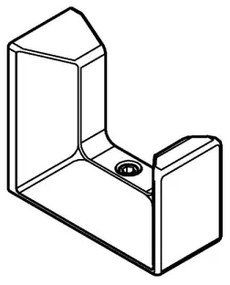 GROHE 40782000 - SELECTION CUBE fürdőköpeny-akasztó, fényes króm