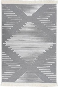 vidaXL sötétszürke pamutszőnyeg 160 x 230 cm