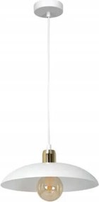 Ewilight Mennyezeti lámpa függeszték lámpabúra Rami E27 fehér/arany