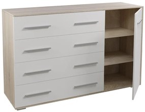 Komód Fresi 2 (fehér + szonoma tölgy). 1071617