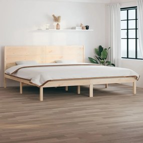 tömör fenyőfa ágy matrac nélkül 200 x 200 cm