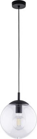 TK LIGHTING 3266 ESME Modern Függesztett Lámpa Fekete, Átlátszó E27 IP20