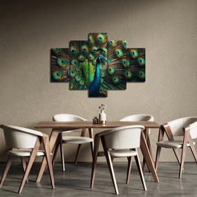 Kép – Pávatoll (150x105 cm)