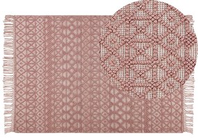 Rózsaszín szőnyeg 160 x 230 cm ALURCA Beliani