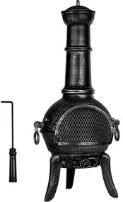 STILISTA Kerti kandalló 112 cm ezüst/szürke